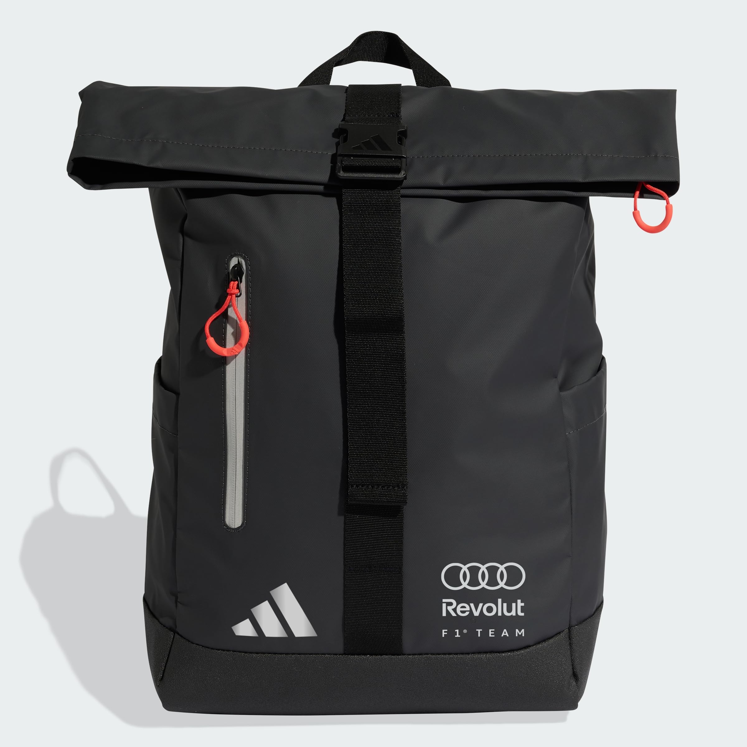 adidas Unisex Audi Revolut F1 Team Roll Top Hybrid Backpack, utility black, One Size