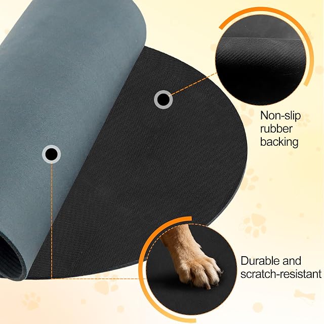 Foto 5 de 8 de Alfombra Comedero Perro Superabsorbente, 30 × 50 cm Alfombra Comedero Gato Antideslizante