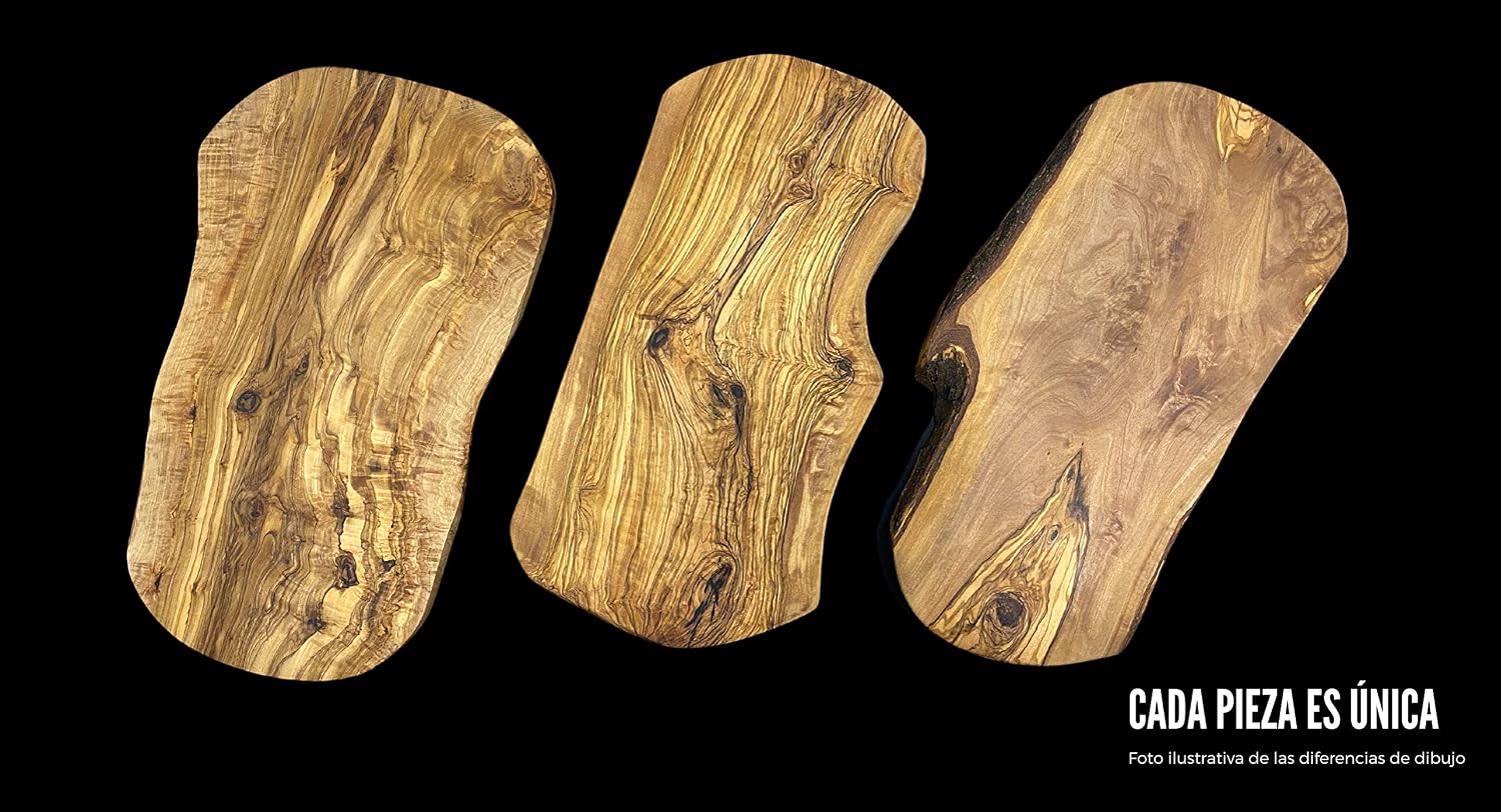Erreke Wooden Chopping Boards, Handmade Natural Olive Wood Chopping Board, Serve or Chop Food, Large Wooden Cutting Boards - Image 4