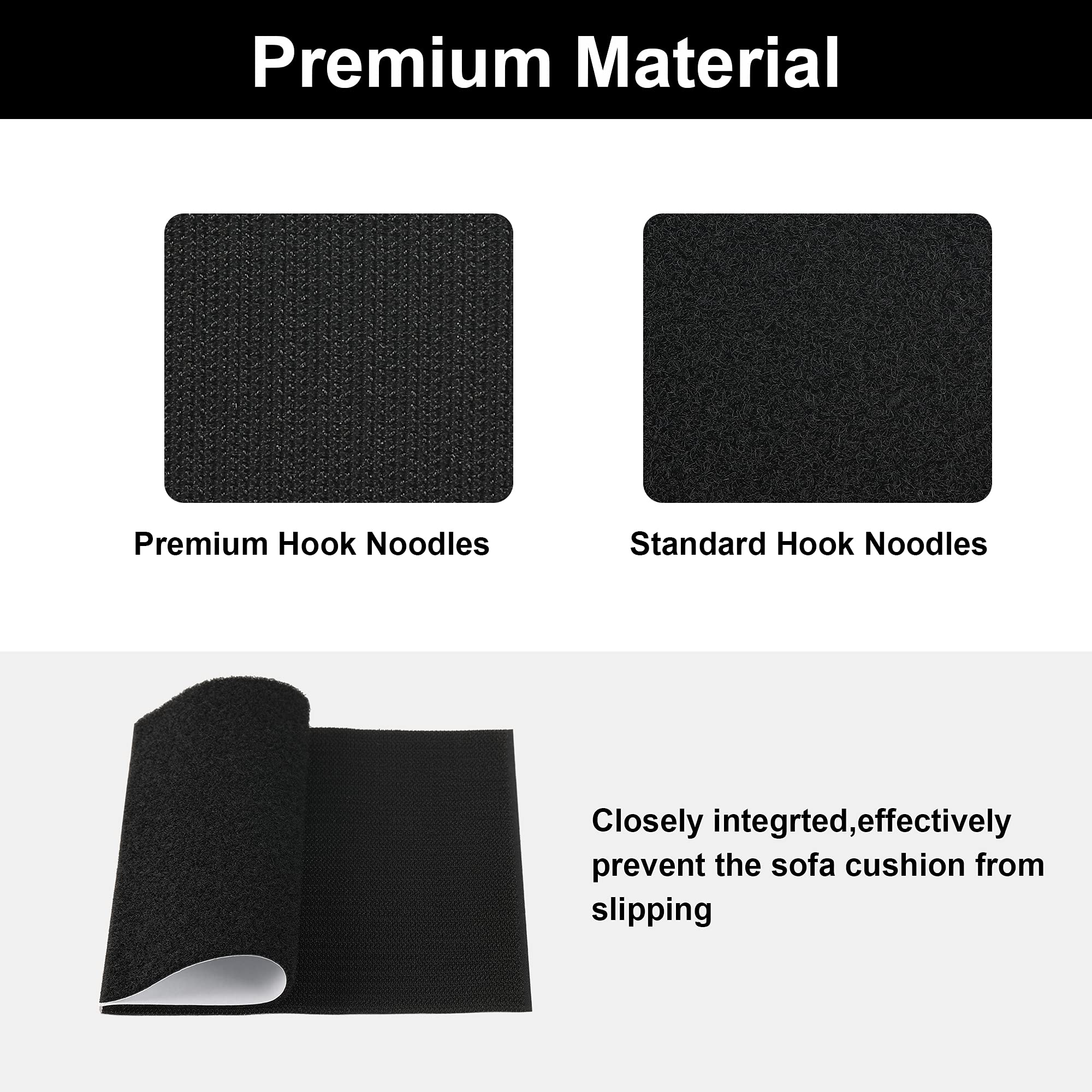 CLKE 3M X 11CM Double Sided Sticky Tape, Heavy Duty Self Adhesive Fastening Tape For Couch Cushions & Carpets, With 4 Triangle Rug Grippers Anti Slip Pads - View #9