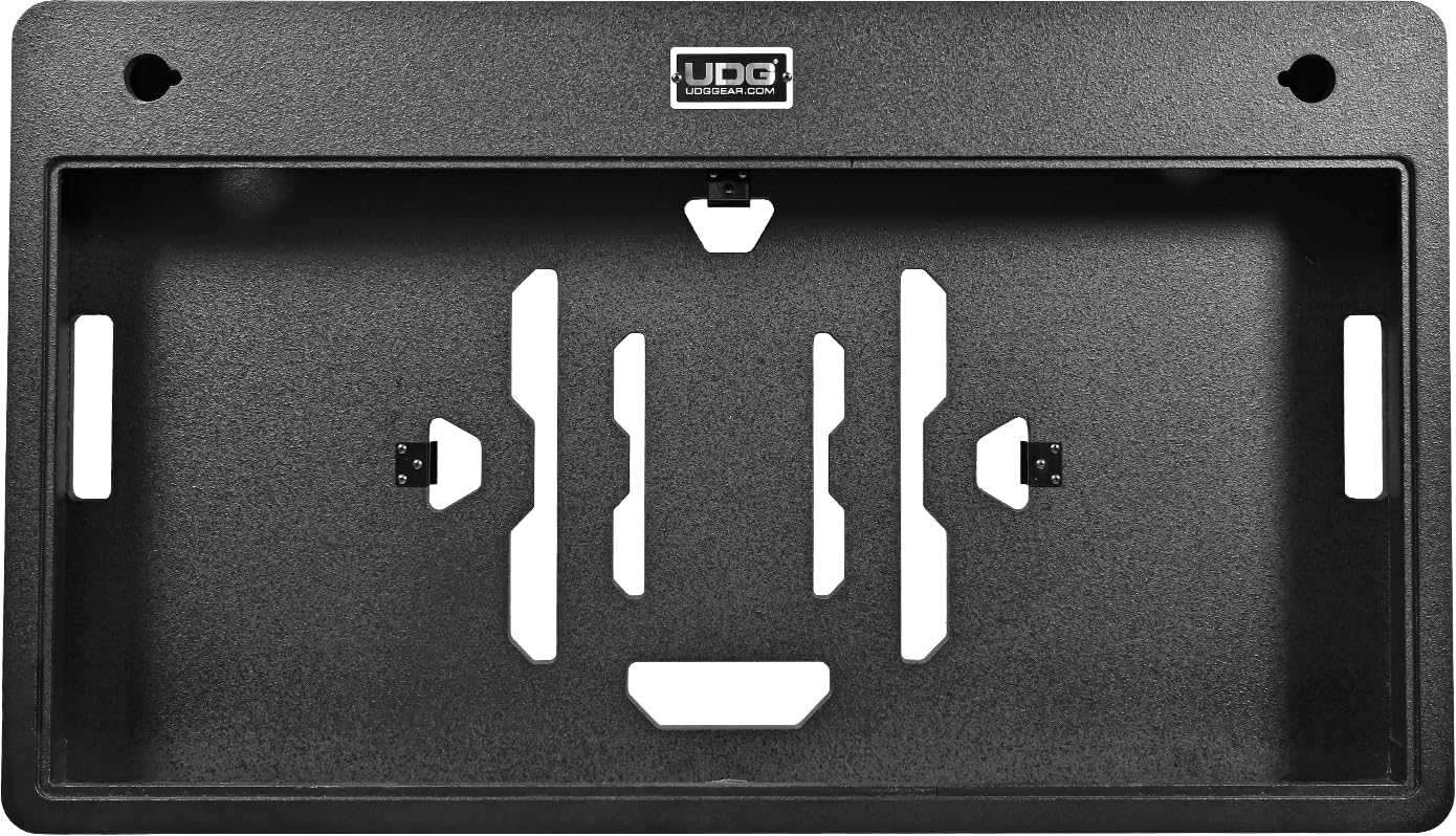 UDG Ultimate DJ Podium Workstation, Schwarz (U91106BL) | Hochwertiges modulares DJ-Podium für saubere professionelle Setups; robust, flexibel und einfach zu konfigurieren