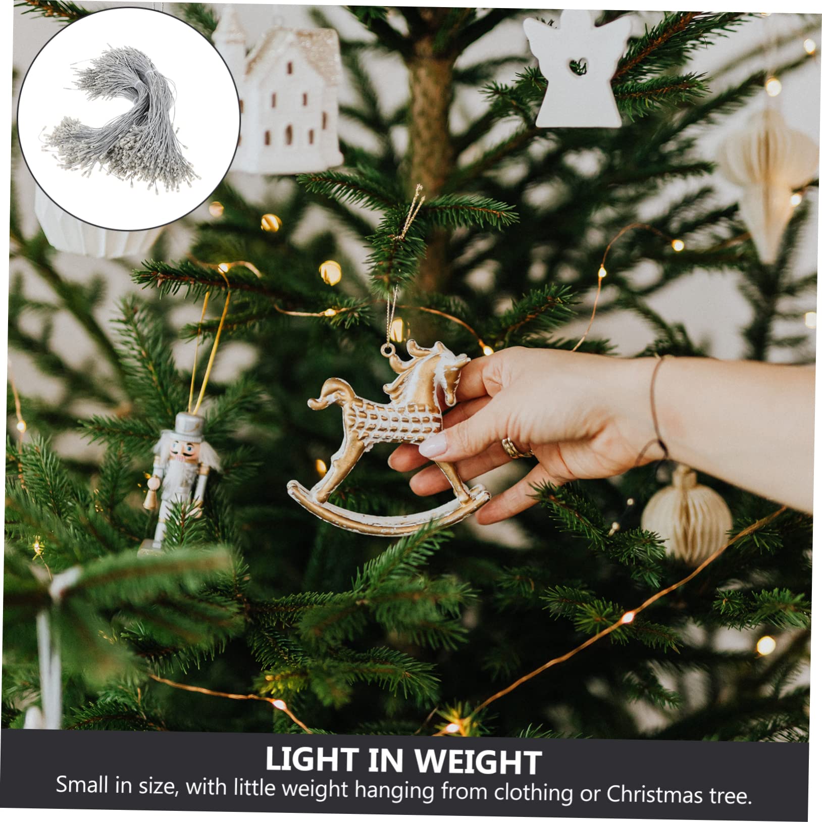 Amosfun 3stücke Weihnachts-snap-Verschluss Preisetiketten Befestigungen Für Dekorationen Für Weihnachtsbaum Und -projekte