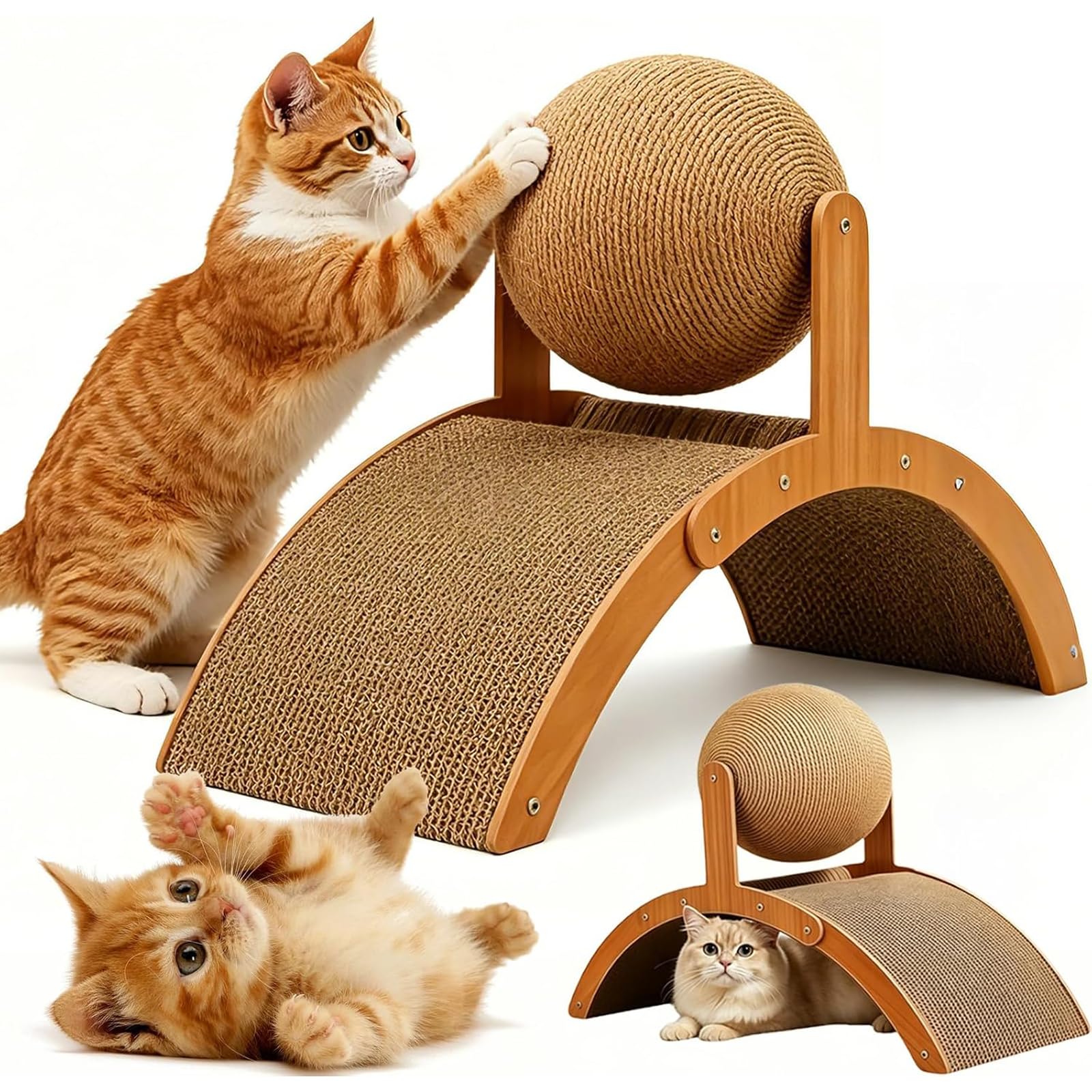 Jouet interactif à griffer pour chat protège meubles