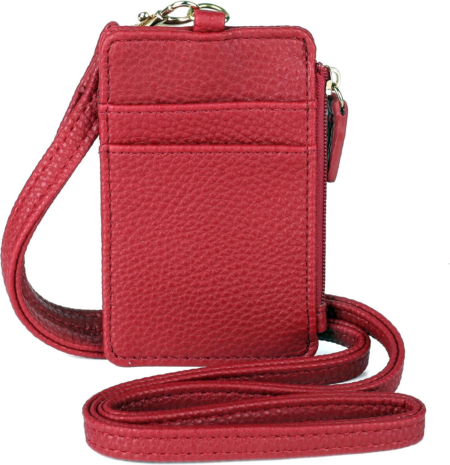 Julia Buxton Pebble RFID Blocking Pik-Me-Up® Convertible Lanyard Red