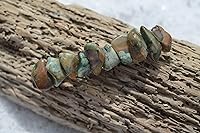 Vista 8 de Pinza para el cabello Rainforest Rhyolite Stone French Barrette