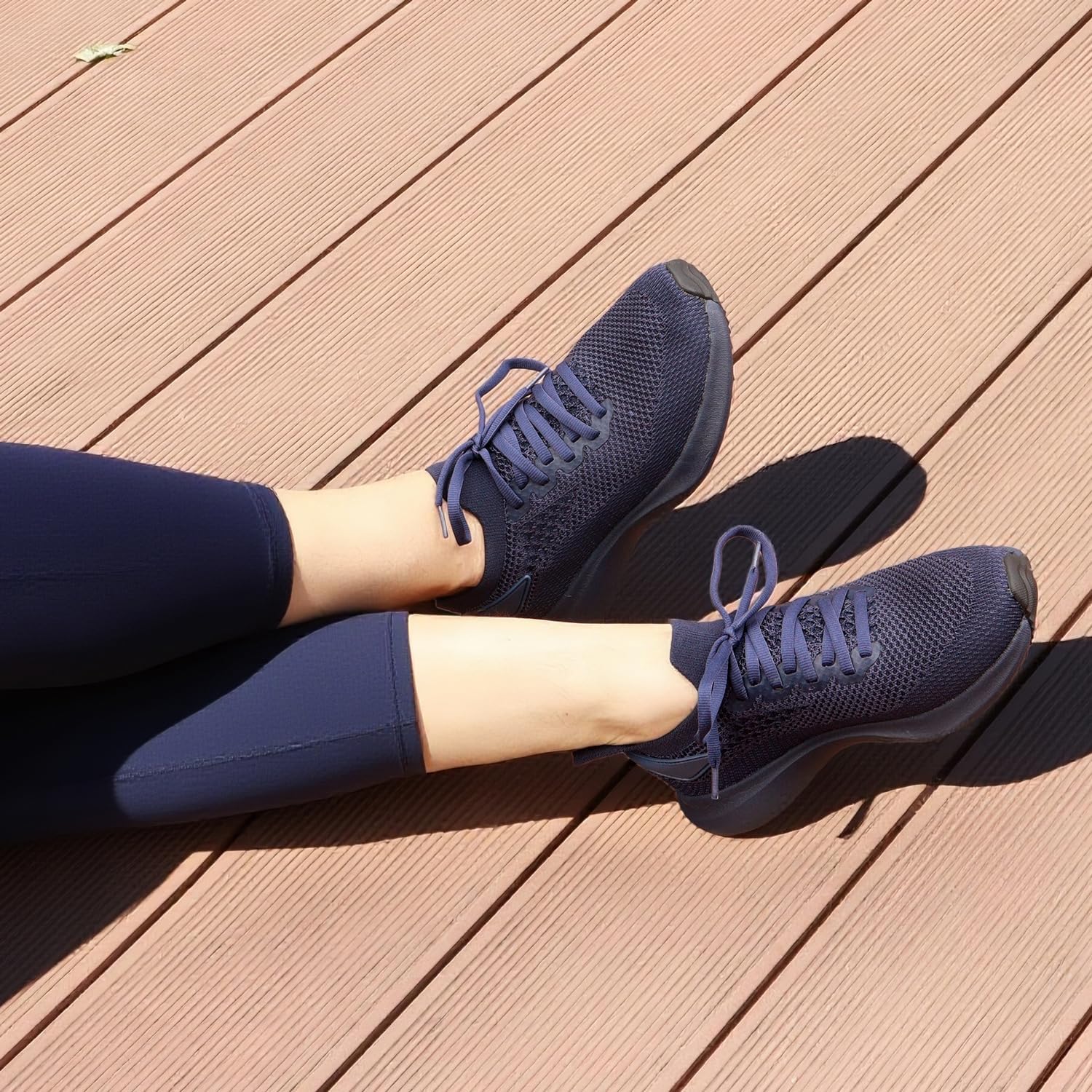 Abboos Women's Non Slip Gym Workout Shoes, Lightweight Breathable Tennis Shoes, Mesh Walking Sneakers - Image 2