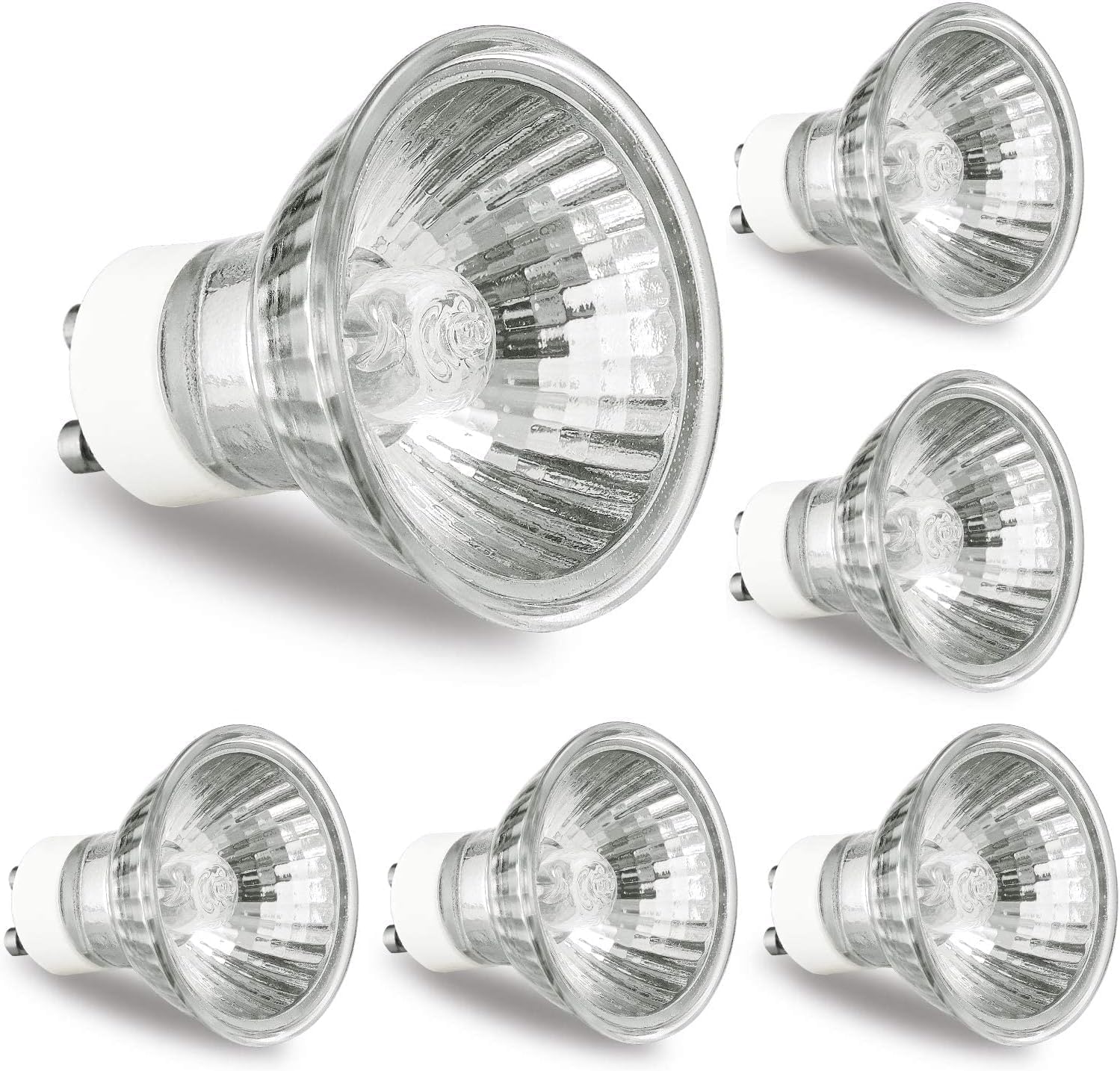 Candle Warmer Lamp Bulb 6 Pack, GU10 Halogen Bulb 110-130V 50W