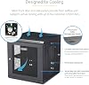 4-Post 12U Wall Mount Network Cabinet with 1U Shelf, 19in Wall-Mounted Server Rack Kit, Up to 20in Mounting Depth, Ships Fully Assembled