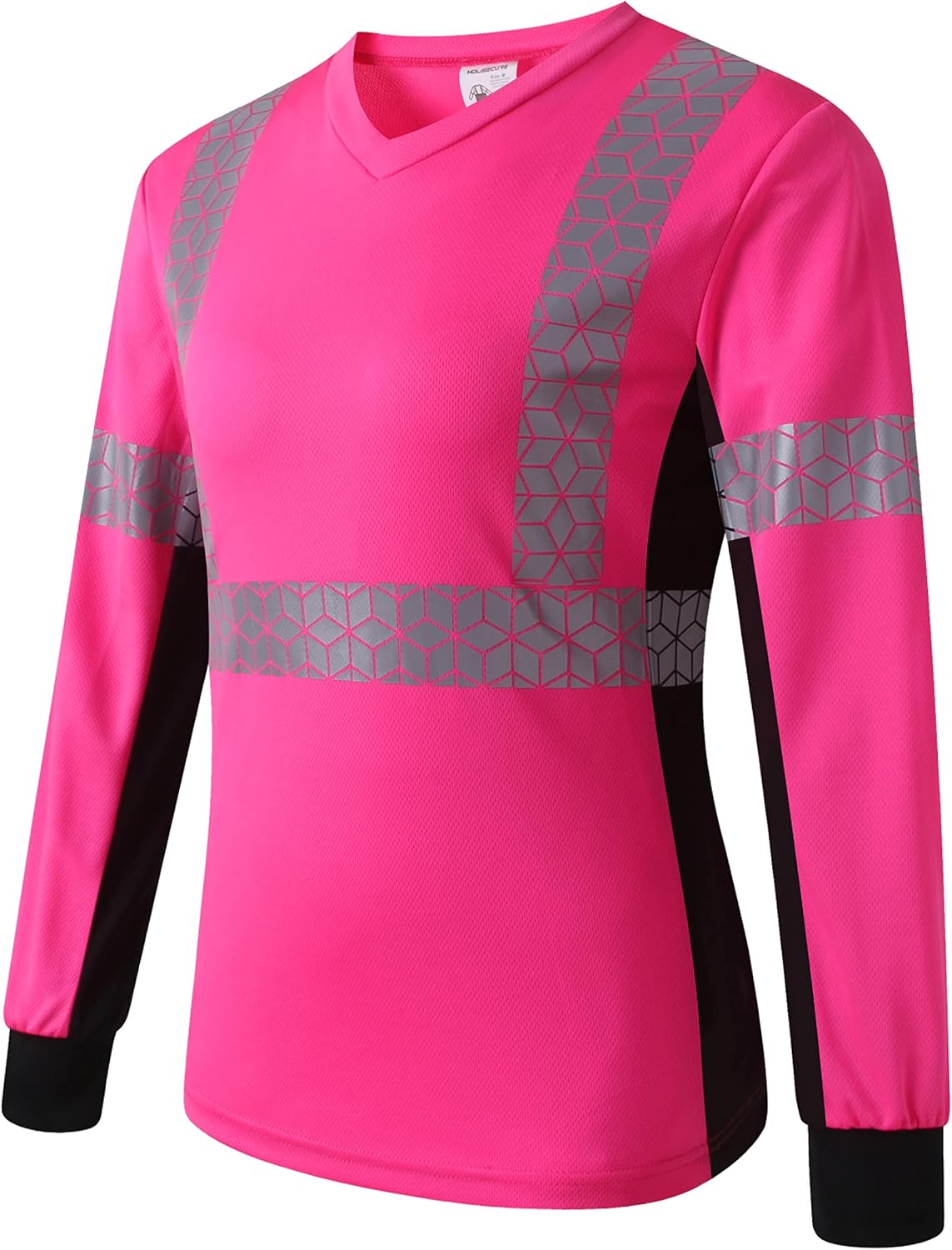 Women Safety Shirt,High Reflective T Shirt for Woman with Unusual Reflective Pattern,Short Sleeve Breathable