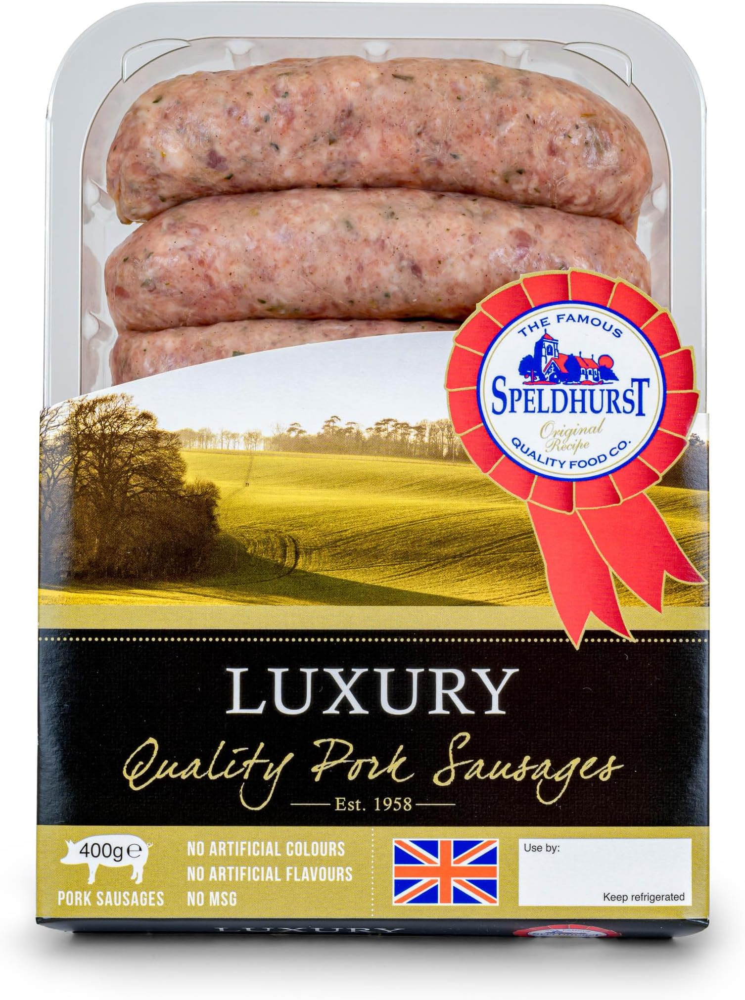 Speldhurst Quality foods Luxury Pork Sausage, 400 g