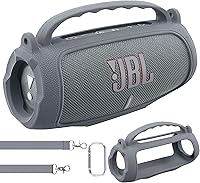 Vista 1 de co2CREA Funda de silicona para altavoz Bluetooth portátil JBL Charge 5, impermeable, con correa para el hombro, funda protectora suave de viaje