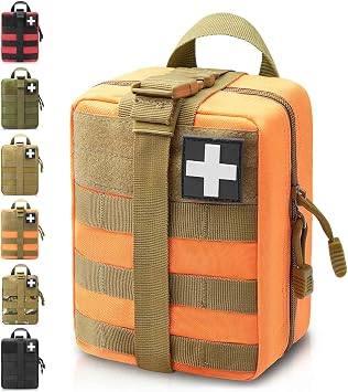 Ifak Pouch, Molle Medical Pouch Rip Away, Tactical First Aid Pouches Empty, Duty Belt EMT Bag Only for Hiking Survival Camping