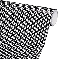 Vista 8 de XhuangTech Película de vinilo perforada para ventana de color negro para evitar golpes de pájaros, película de vinilo negro perforado para ventana