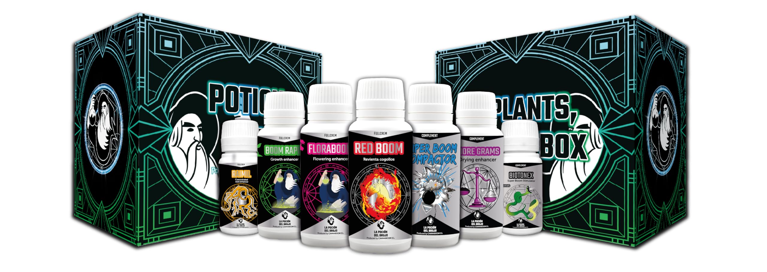 Potion Box Cannaboom – Kit de Cultivo Indoor Completo para Principiantes – Fertilizantes y Tabla de Cultivo para Interior