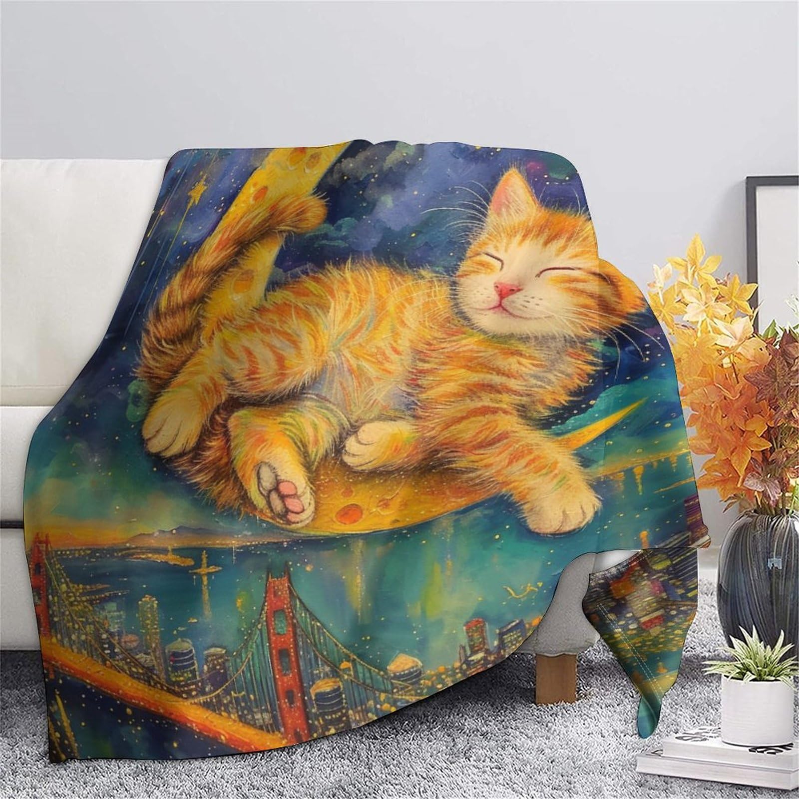 Coperta morbida in pile di flanella, ideale come regalo di compleanno per amici, familiari, regalo di Natale per amici e partner, coperta natalizia per divano e letto, 200 x 230 cm