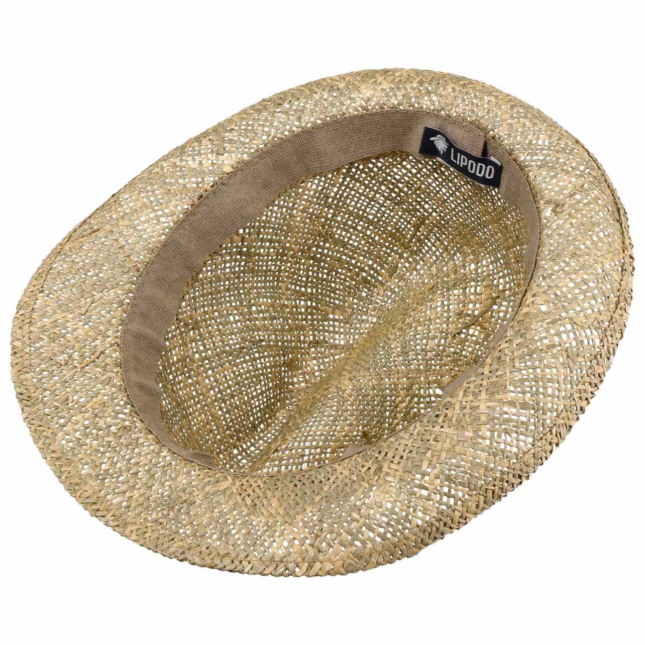 CAPPELLISHOP Lejalo Cappello Trilby Paglia Fascia a Righe Prodotto in Italia Unisex Primavera Estate
