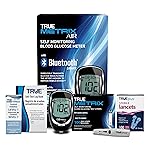 TRUE METRIX AIR Meter Starter Kit - Blood Glucose Meter, Case, 100 Test Strips, 100 Lancets, Lancing Device, Control Solution, Log Book - Fast, Easy Testing Supplies for Home Use