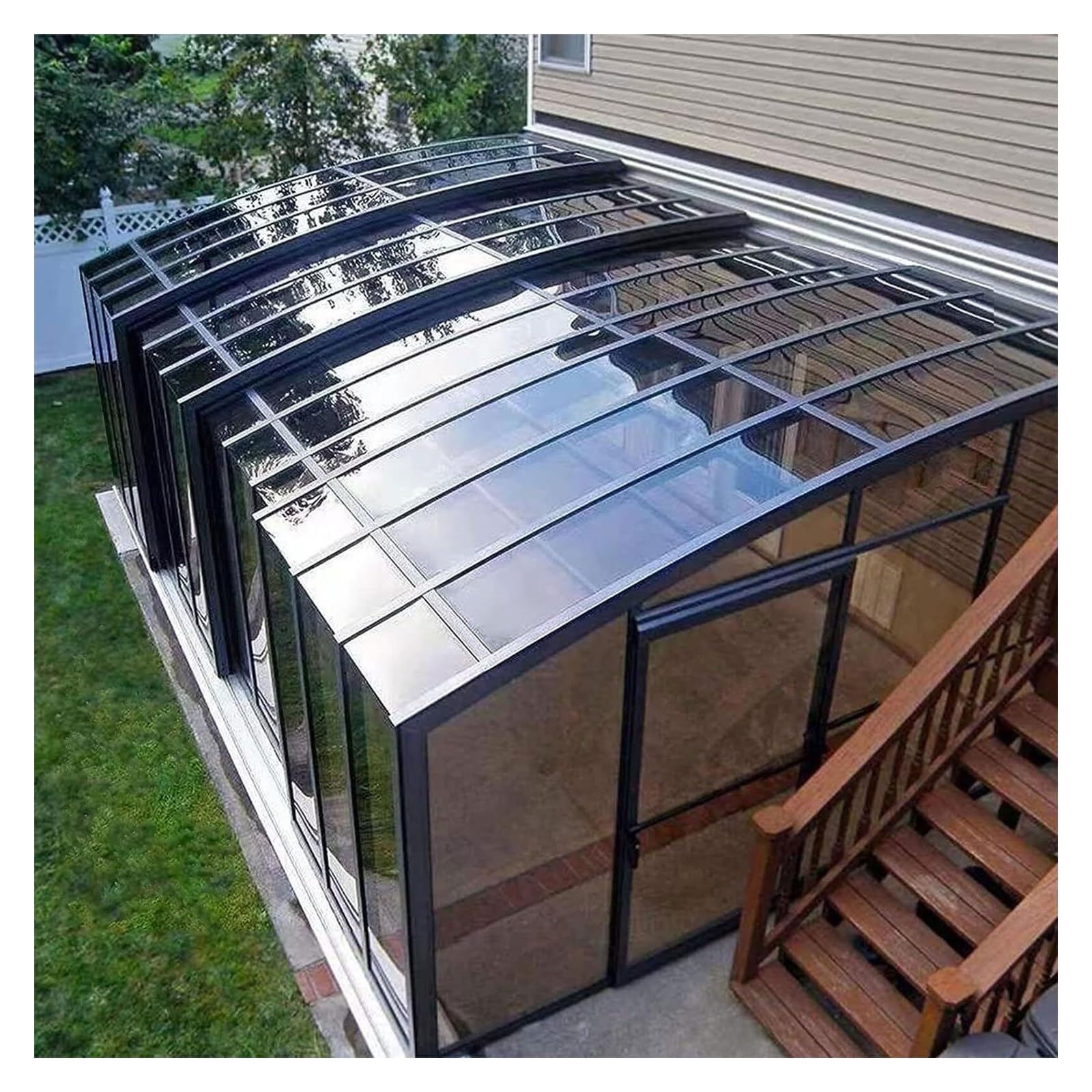 Feuilles de toiture polycarbonate pour abri de jardin et serre 1x4m 2mm