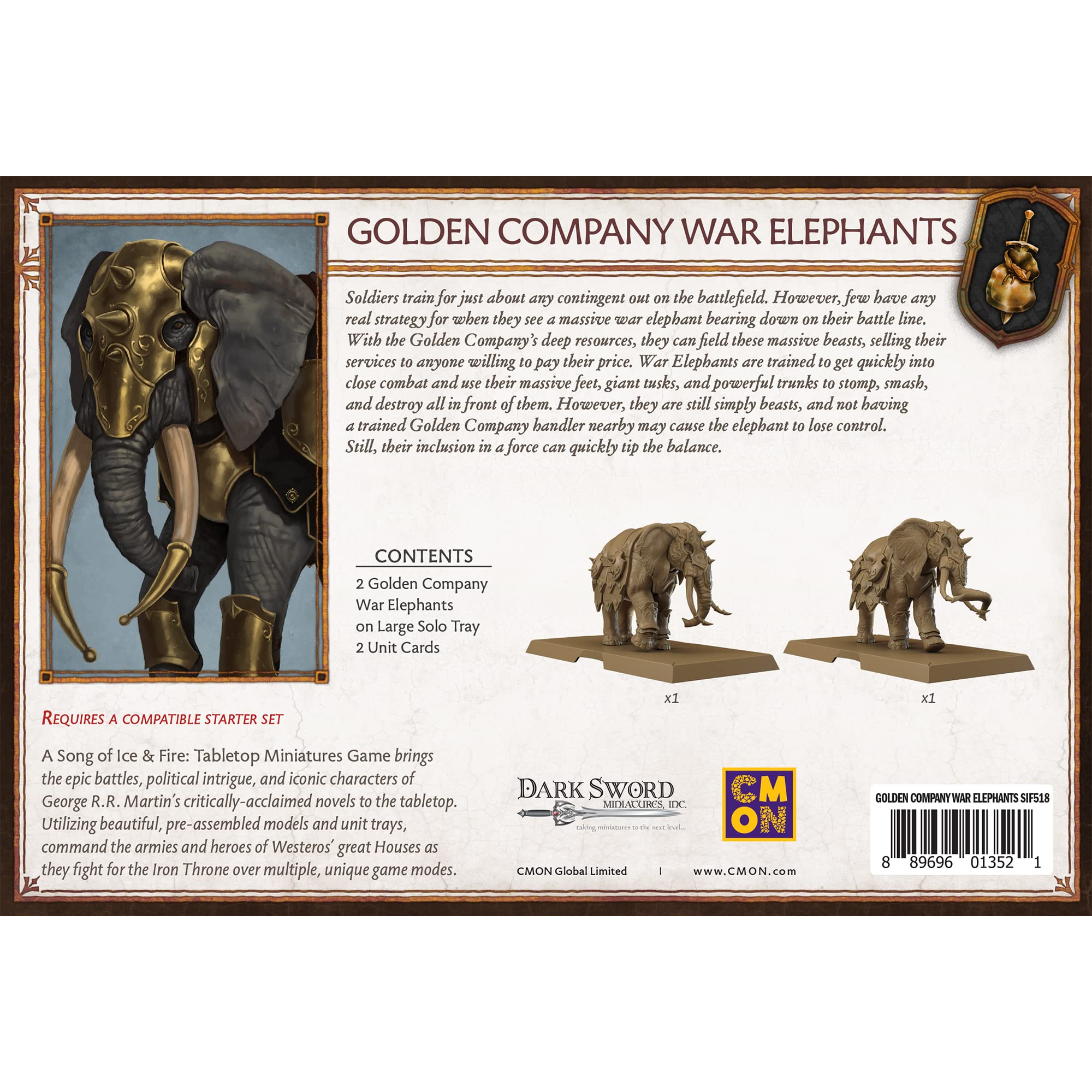 CMON Golden Company Elephants: A Song of Ice and Fire Exp.