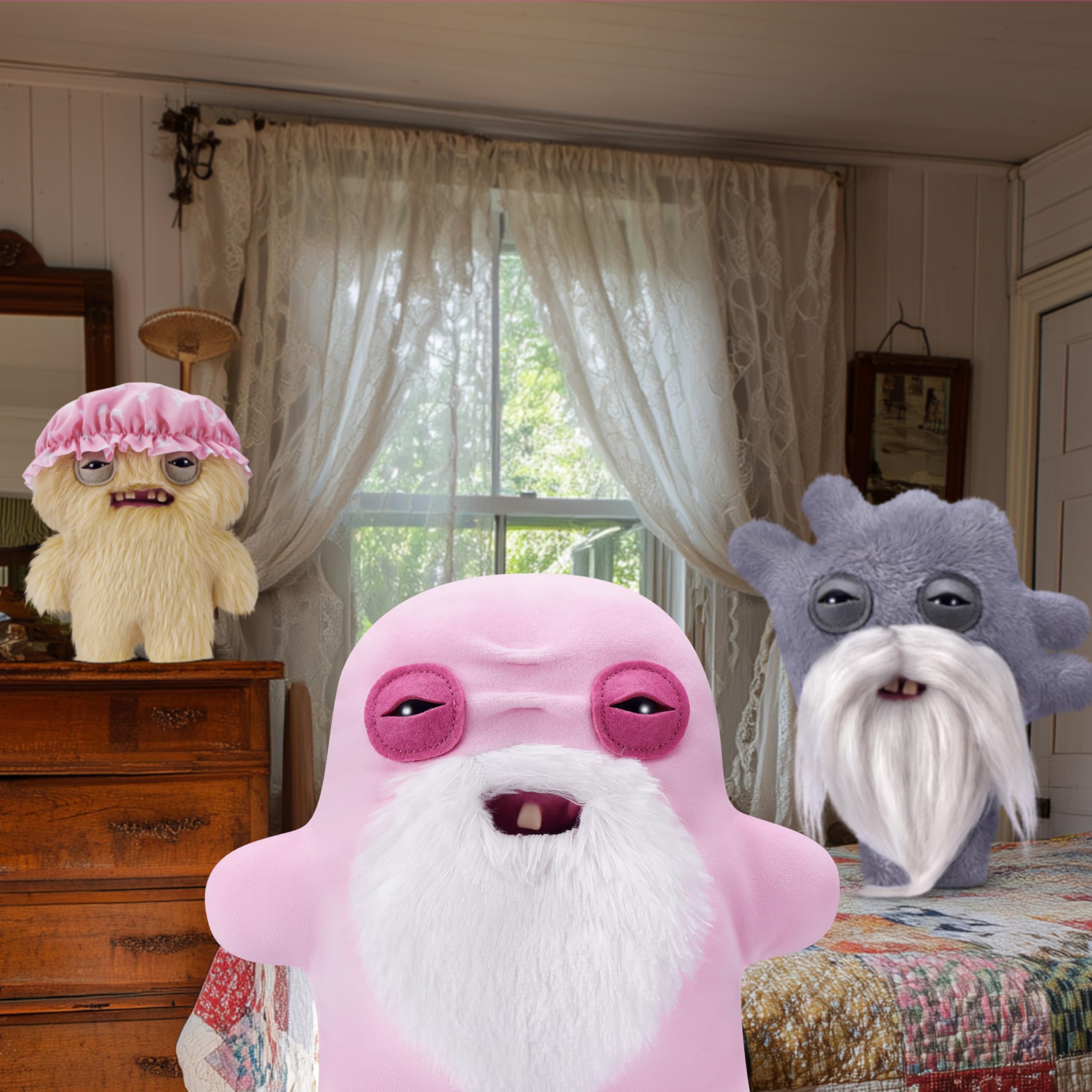 Fuggler Old Fogies 9-Inch Plush Toy (Oogah Boogah) by ZURU, Funny Ugly Monster Stuffed Animal with Human-Like Teeth - Image 4