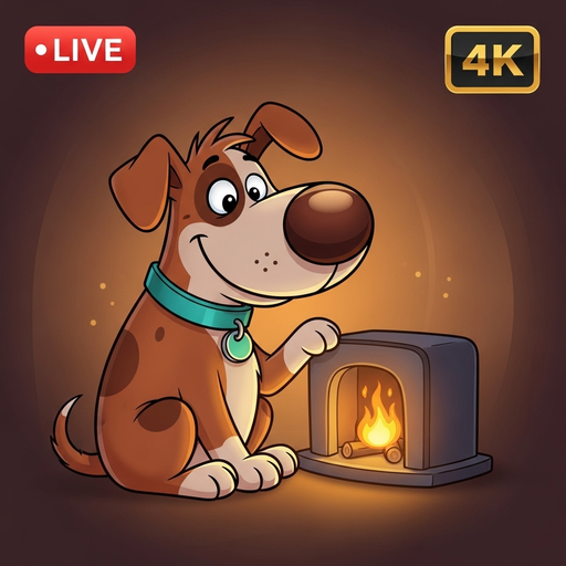 Scooby Doo Cozy Fireplace: Mystery Night Relax