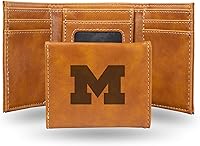 Vista 140 de NCAA Rico Industries - Billetera triple grabada con láser, con grabado láser, accesorio para hombre