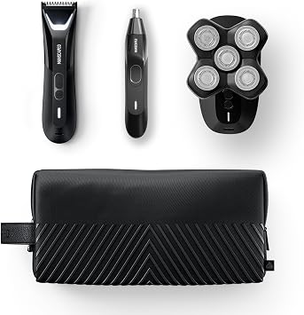 MANSCAPED The Dome ShaverTM PRO, The Lawn Mower 5.0 Ultra, Weed Whacker 2.0, The Shed 2.0 - SkinSafe Head, Groin, Ears, Nose, Body & Balls Trimmers & Shavers for Men, USB-C Rechargeable