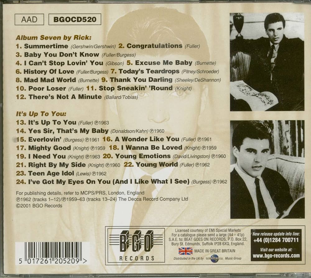 Nelson, Rick - Album Seven/It's Up to You - Amazon.com Music