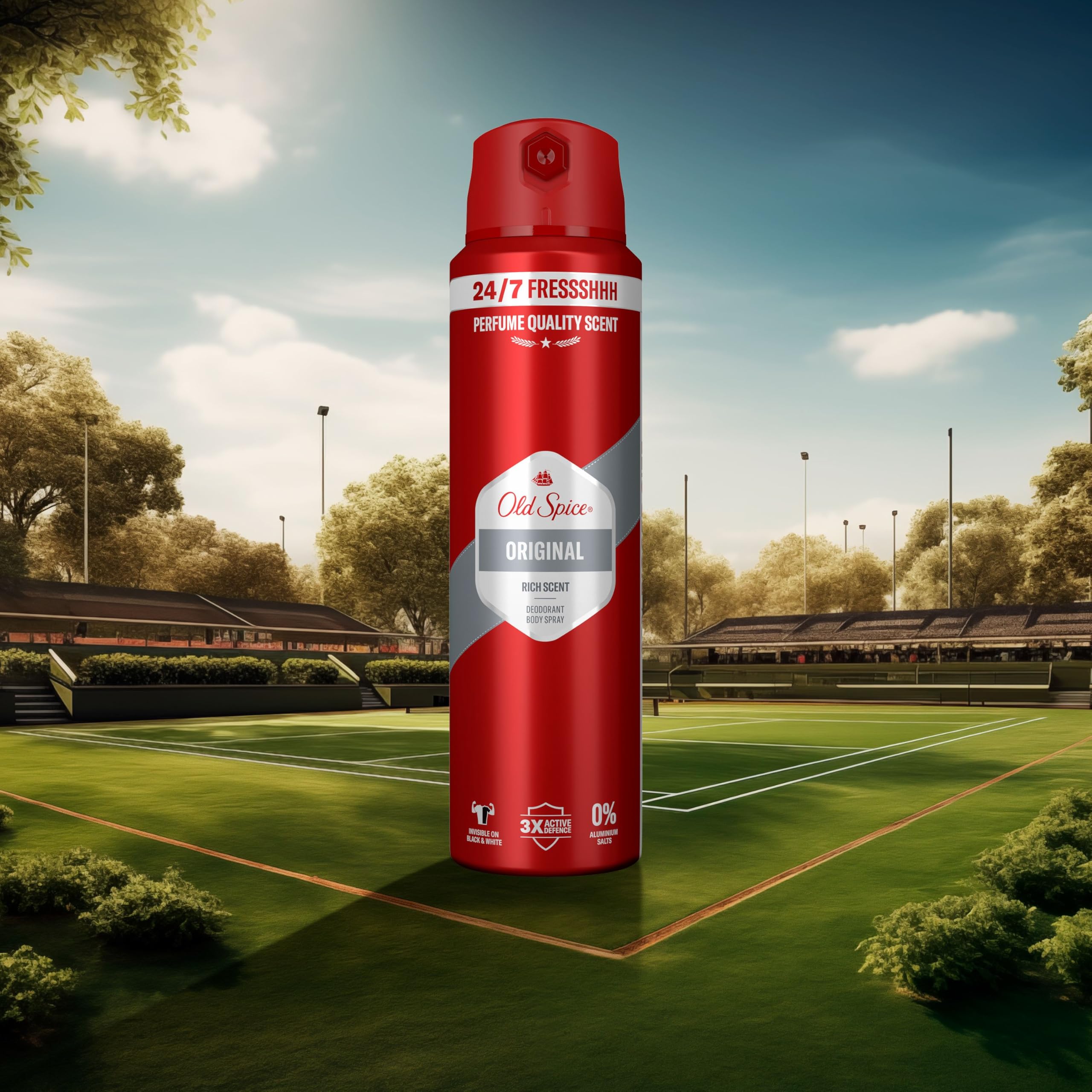 Old Spice Original Desodorante Corporal En Spray Para Hombres 150 ml, Fresco 24 Horas, Todos Los Días Con Uso Diario, Perfume Duradero, Fragancia Excepcional, Protección Contra El Mal Olor