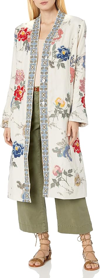 silk long coat