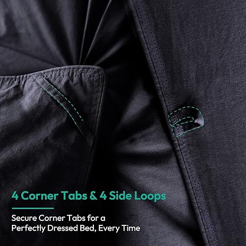 Miniatura 6 de Three Geese - Edredón de plumón de plumas de ganso plisado, tamaño Cal King, potencia de relleno de 750 +, 1200 hilos de tela de algodón, edredón