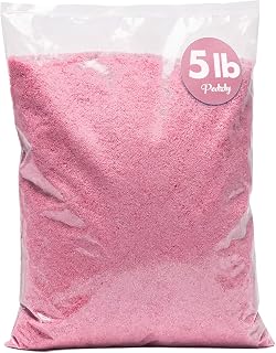 Podzly Decorative Bulk Craft Sand – 5 lb Pink Fine Grain Colored Sand for Crafts, Vases, Centerpieces, Wedding Décor, Party Displays, Classroom Activities & DIY Projects – for Kids and Adults