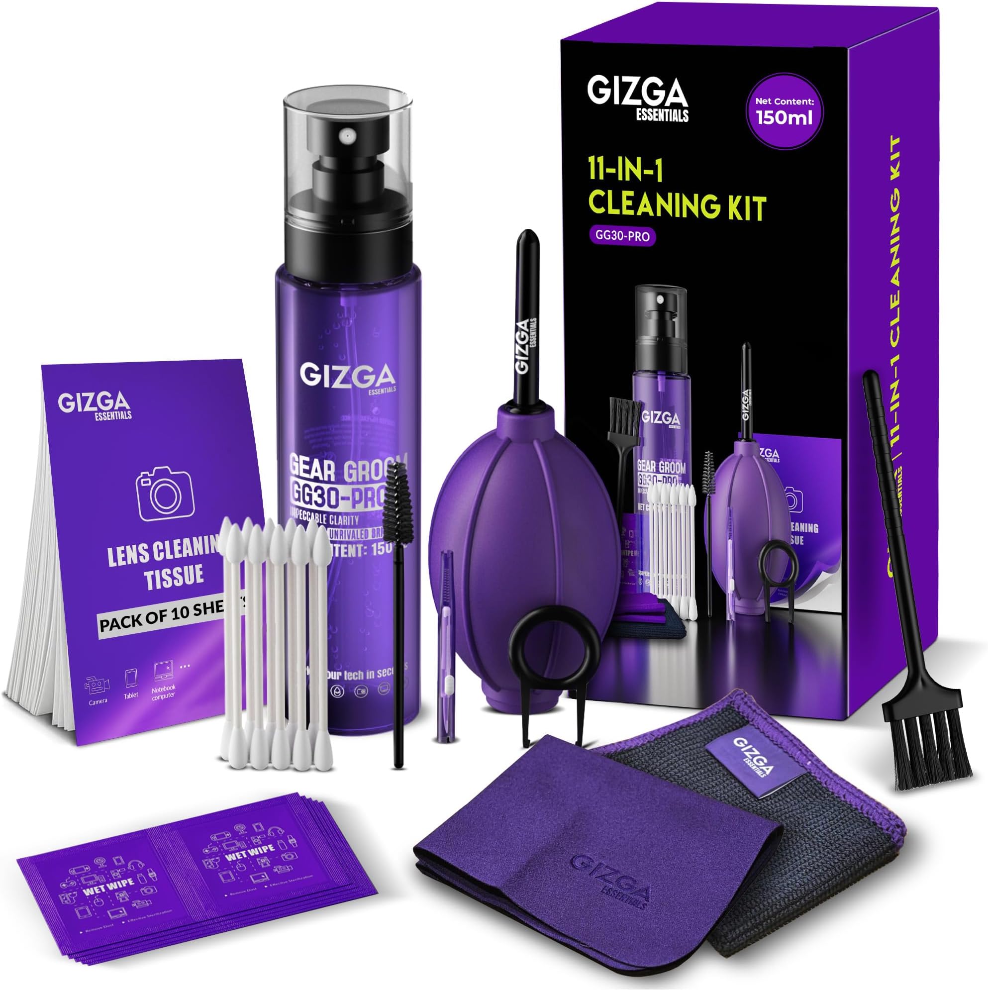 GIZGA ESSENTIALS GZ-CK-104 Professional 6-in-1 Cleaning Kit