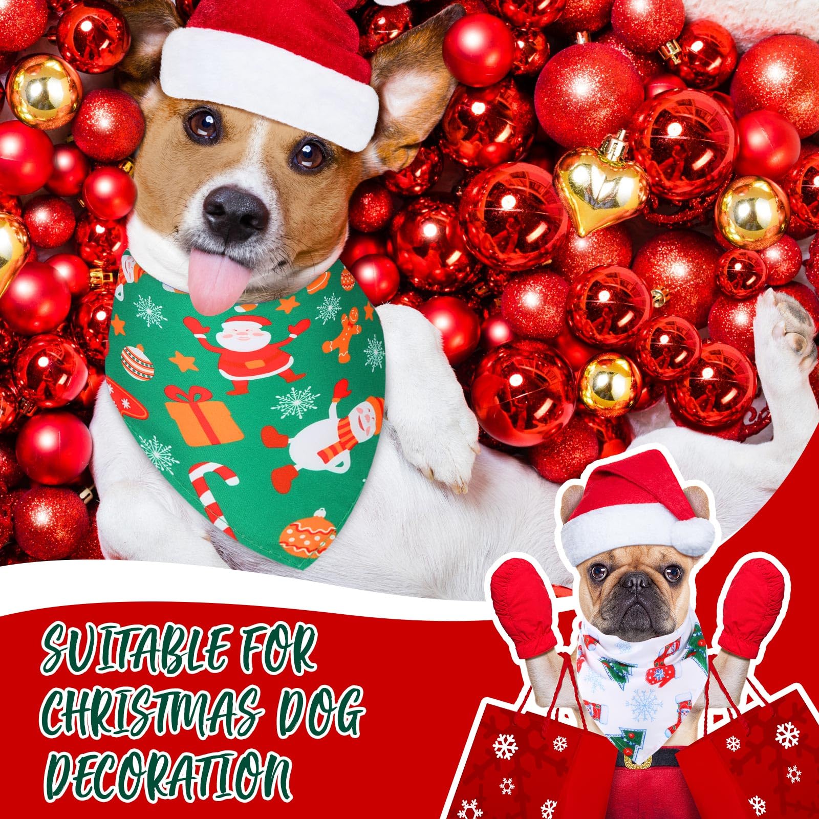 100 Stück Weihnachten Hund Bandanas Bulk Xmas Haustier Dreieck Schal Lätzchen Schneemann Weihnachtsmann Schneeflocke Haustier Bandana Weich Hund Halstuch Zubehör für Weihnachten Haustier Kostüm