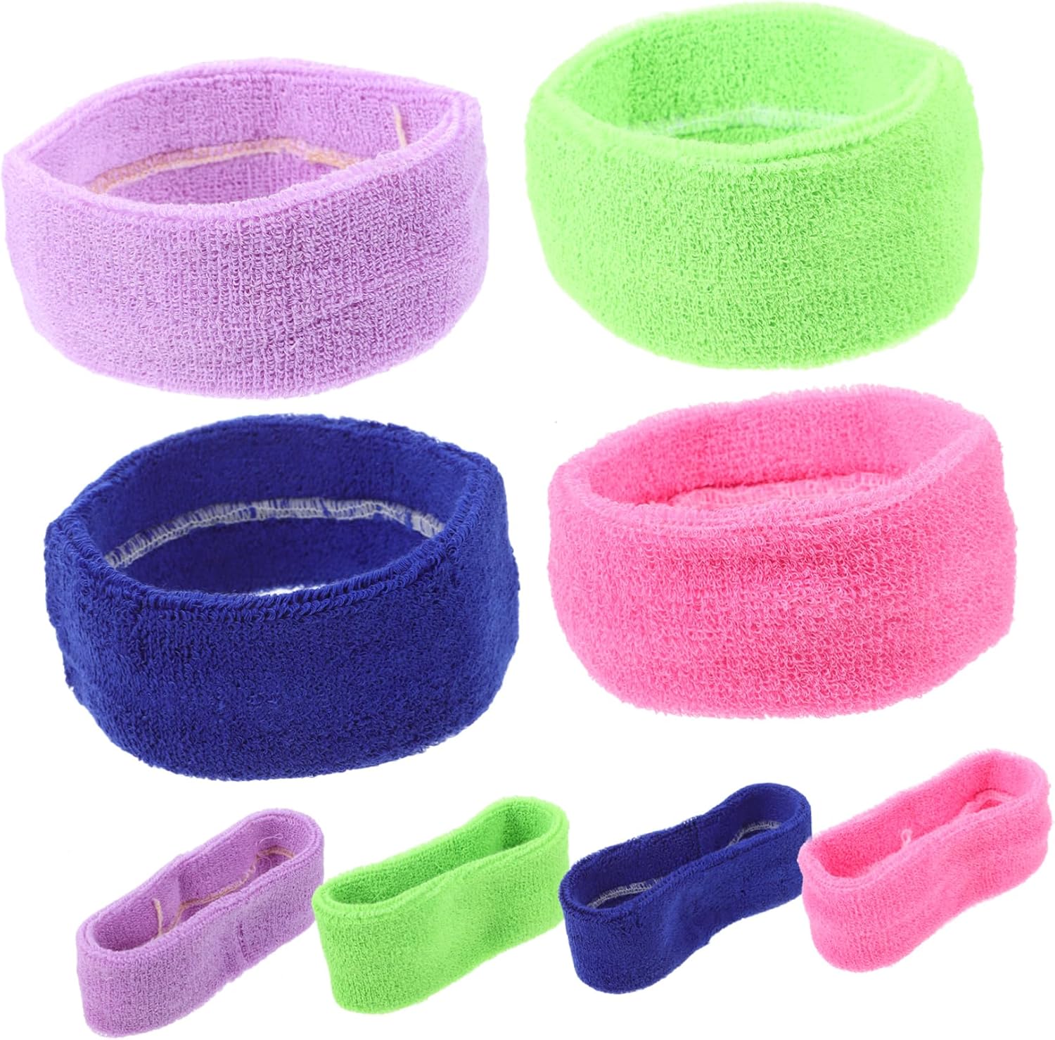 Kisangel Moisture Wicking Sweat Bands for Sports Yoga Headbands for Men Women for Running Fitness Outdoor
