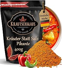 400 g Herbs Instead of Salt Spicy Spice Mix by Krautschmaus, for Seasoning, Cooking, Stewing, Gently Dried, No Additives