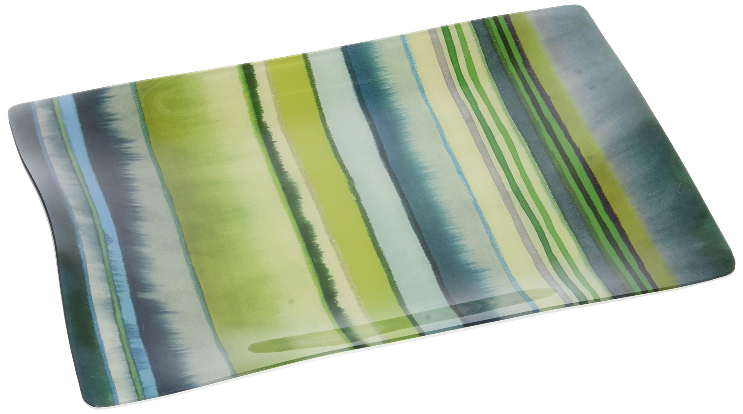 Plateau imprimé vert Alpac en acrylique haut de gamme 35x25cm