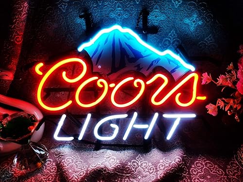 Danbai Neon Factory Letrero de neón con marco de metal, 16.5 x 12.6 in, luz de neón de cristal real para bar de cerveza, pub, garaje, cobre