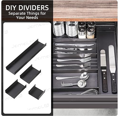 Miniatura 5 de JOMOLA Gabinete de cocina extraíble, estantes de despensa, bandeja deslizante resistente para gabinete, extensión completa, armario de cocina,