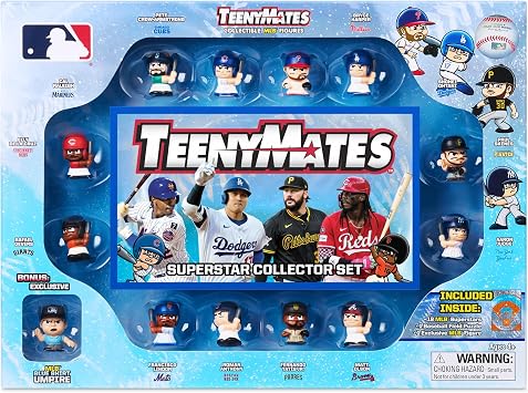 Party Animal MLB 2026 TeenyMates Figures, Team Colors, One Size Teenymates MLB 2025 Box Set