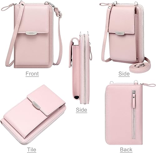 Miniatura 5 de OIDERY Bolsos cruzados pequeños para teléfono celular, monedero para mujer con ranuras para tarjetas de crédito