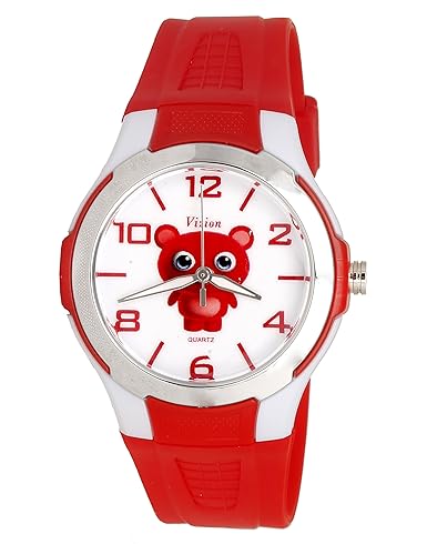 Vizion Analog Multi-Colour Dial (Doby-The Little Red Panda) Cartoon Character Watch for Kids-V-8826-4-3