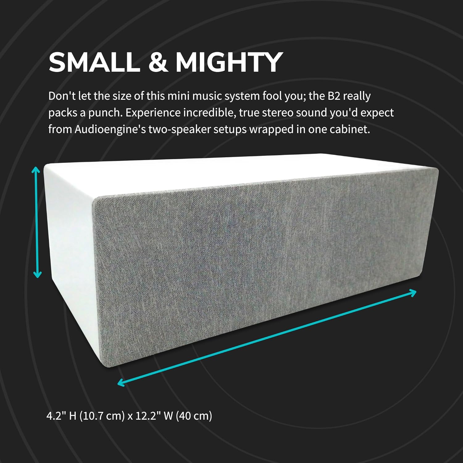 Audioengine All in One A2+ (B2) Portable Wireless Speaker - Audio with Lossless aptX Bluetooth and Analog Audio Input for Phone, Tablet, and Computers - Image 6