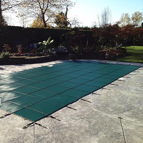 Cubierta de red para hojas de piscina para inviernoresortes de seguridad para piscinas anchas de 1 3 5 7 9 11 M, cubierta para piscina verde para