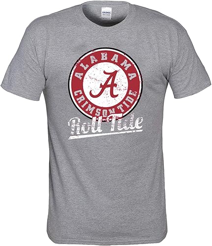 New World Graphics NCAA - Camiseta con logotipo envejecido, varios equipos