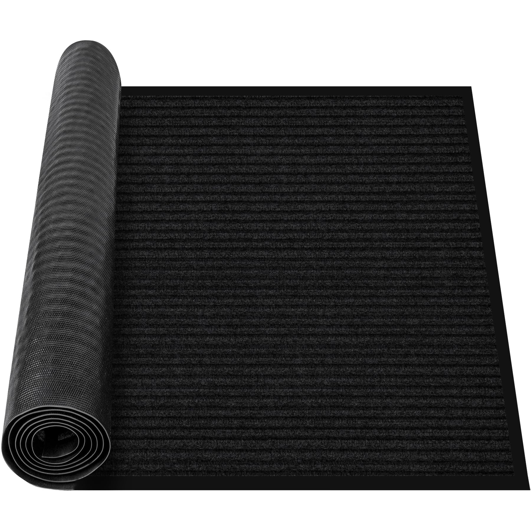 MYFAMIREA Commercial Floor Mat 3' x 5' Extra Large Front Door Industrial Rug Heavy Duty Brush Step Entrance Mat Weather Utility Rug with Non Slip Rubber Backing Low Profile for Entryway, Charcoal Grey — Amazon image 16