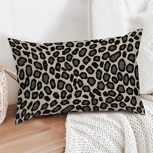 Vista 318 de Funda de cojín con estampado de guepardo rosa intenso, cojín cuadrado con estampado de animales fucsia, funda de almohada decorativa para el hogar