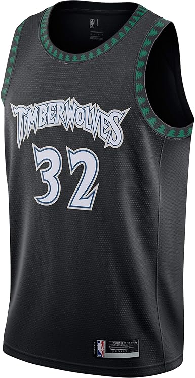 Nike Minnesota Timberwolves Karl Anthony Towns Swingman Jersey Black/Purple  AJ4626-526