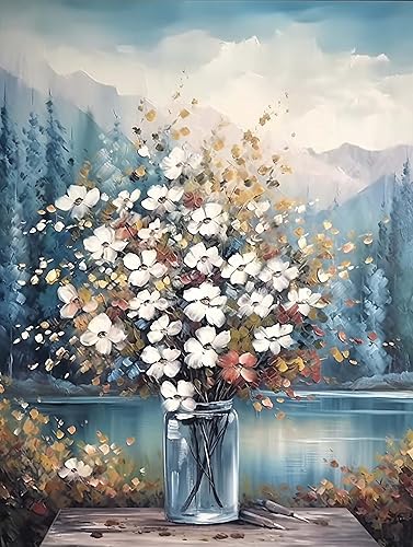 Kaliosy K145 - Kits de pintura de diamantes 5D para adultos, flores de pájaros, arte por números, pintura con diamantes, paisaje artístico, taladro
