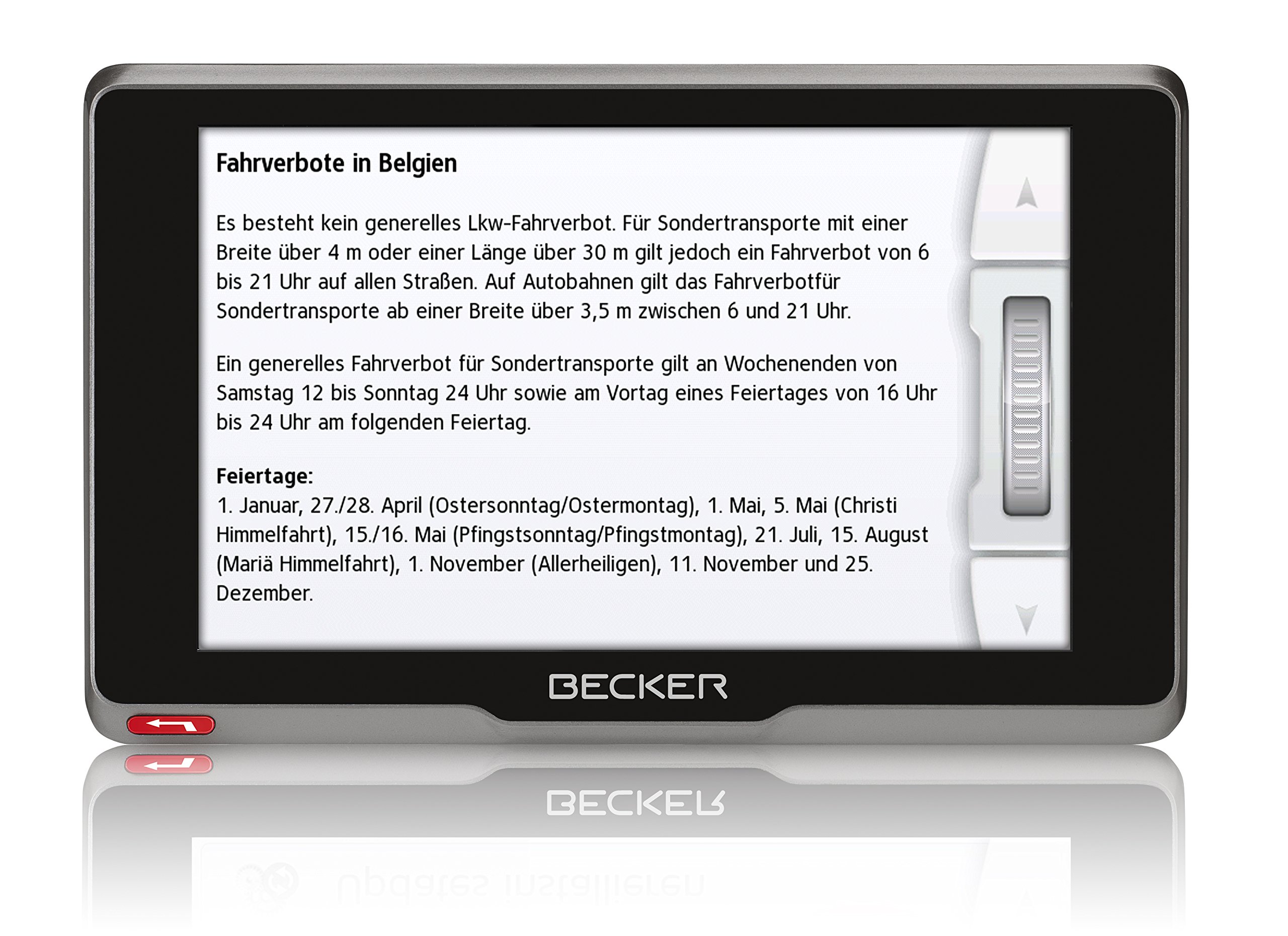 Becker 200080 transit.5s EU Truck und Camper Navigationsgerät 12,7 cm 5 Zoll kapazitives Echtglasdisplay 46 Länder
